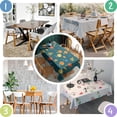 thumbnail image 4 of Pioneer Flower Floral Print Pattern Rectangle Tablecloth 60"x84", Waterproof Polyester Table Cloth, Wipeable Spillproof for Dining Camping Indoor Outdoor, 4 of 5