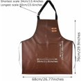 thumbnail image 3 of HWZWT PU Adjustable Oil-proof Apron for Kitchen Dishwashing Baking Waterproof, 3 of 5