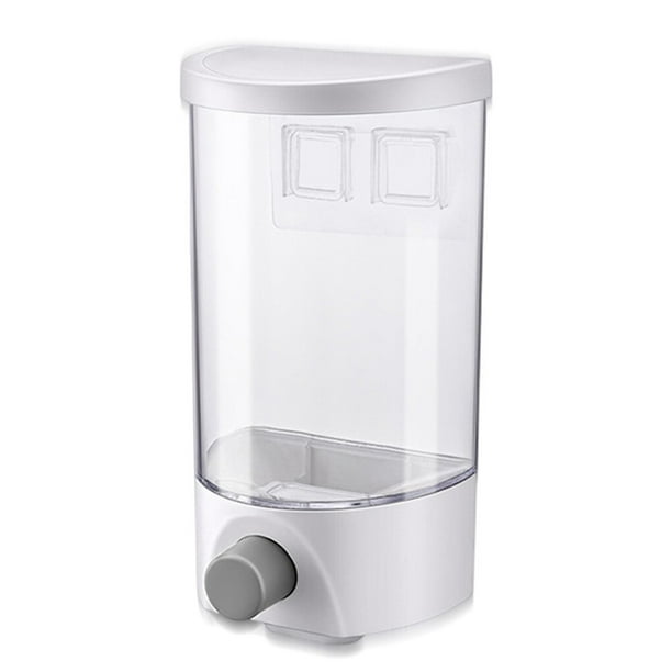 Cateissary Dispensador de granos Hogar Cocina Montado en la pared Contenedor de almacenamiento de alimentos Almacenamiento de alimentos Ventana 1L