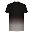 thumbnail image 4 of Vmvidoty Mens Gradient Short Sleeve Crew Neck Elastic Workout Tops Running Gray XXXL( Men's or Men's Big & Tall ), 4 of 5