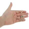 thumbnail image 4 of Unique Bargains Fashion Crystal Cherry Handbag Charm Gold 1 Pc, 4 of 5