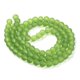 thumbnail image 2 of Transparent Glass Bead Strands Frosted Round Lime Green 4mm Hole: 1.1~1.6mm about 200pcs/strand 31.4 inch, 2 of 3