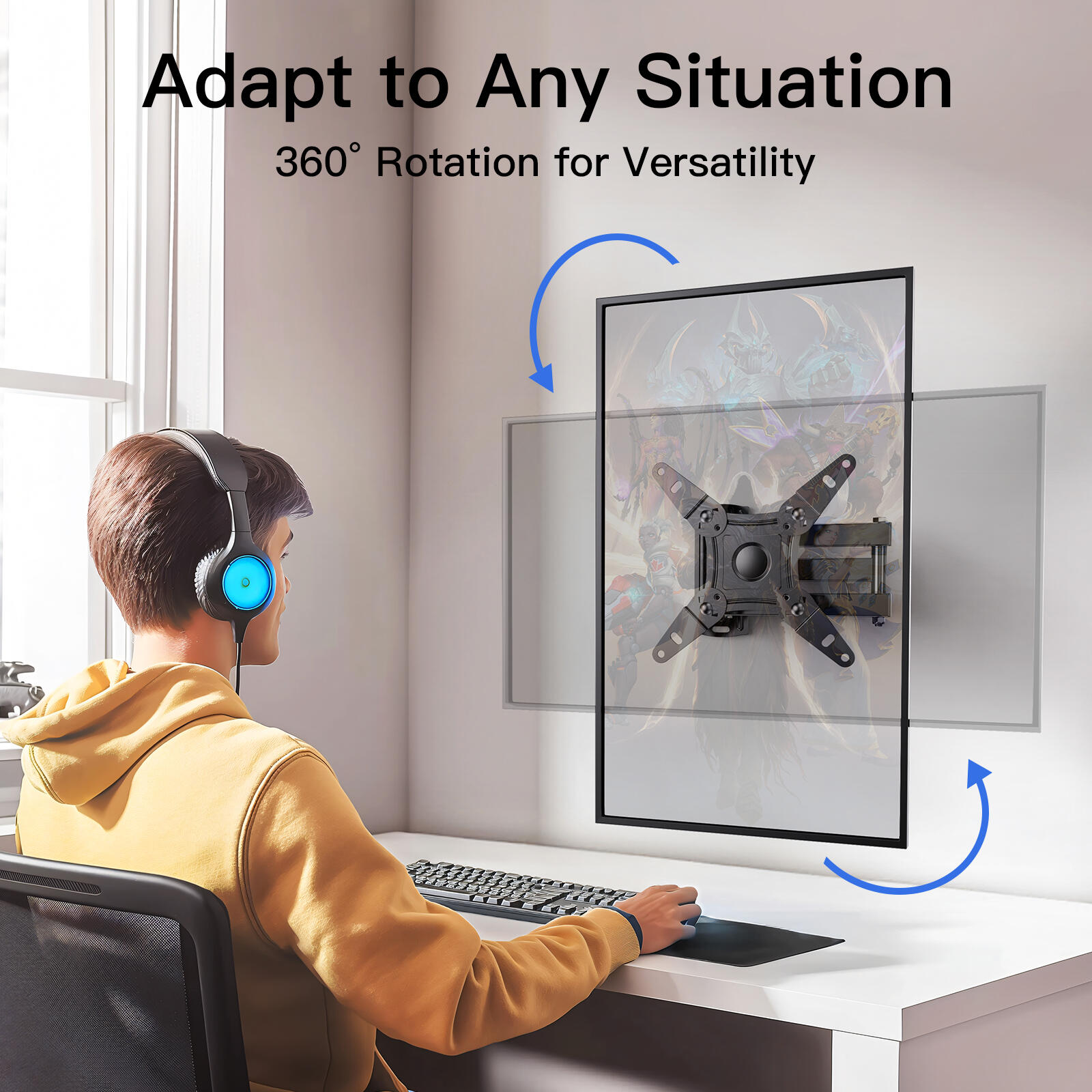 MountFTV Full Motion TV Wall Mount for 13-42 Inch TVs photo 5