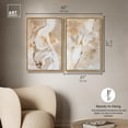 thumbnail image 5 of Golden Luxe Abstract Duo 2 Panel Set Canvas Print Gold Wall Art by Art Remedy, Gold Frame, 20 x 30, 5 of 6