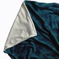 thumbnail image 2 of Simply Daisy Leopard Pattern Fleece Throw Blanket, Teal, Small Throw, 2 of 4