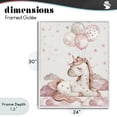 thumbnail image 4 of Stupell Industries Eclectic Pink Unicorn with Balloons White Framed Giclee Art, 24 x 30, by LSR Design Studio, 4 of 8