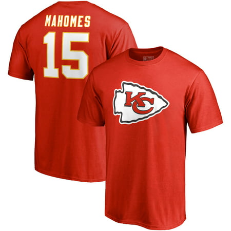 Patrick Mahomes Kansas City Chiefs NFL Pro Line by Fanatics Branded Icon Name & Number T-Shirt - (Nfl Best Offensive Line 2019)