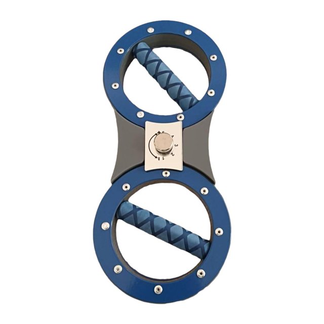 Máquina rotadora de brazo para fortalecer el antebrazo, multifuncional y portátil. Azul