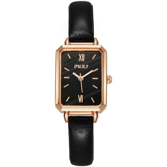 Women's Vintage Square Dial Belt Watch with Adjustable Buckle, Retro Style Quartz Analog Watch, Ideal Gift for Her on Special Occasions