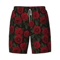 thumbnail image 4 of Lsque Mens Swim Trunks Rose Pattern - Bathing Suit Compression Liner - Beach Swim Shorts Swimwear - (S-3XL) - Stretch Quick Dry -3X-Large, 4 of 9