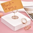 thumbnail image 3 of huanledash 10Pcs Memo Holders Compact Geometric Round Small Size Table Card Holders Home Supply, 3 of 8