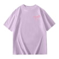 thumbnail image 2 of Girls T shirts Short Sleeve Crewneck Bow Print Graphic Tees Casual Loose Cute T-Shirts for Girls Size 12-13Y, 2 of 6