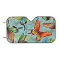 thumbnail image 7 of Balery Retro Seamless Flying Butterflies Windshield Sun Shade, Car Front Window Sunshade Cover ,Automotive Interior Portected Blocks Uv Rays For Car Pickup Truck Suv Accessories- Small, 7 of 7