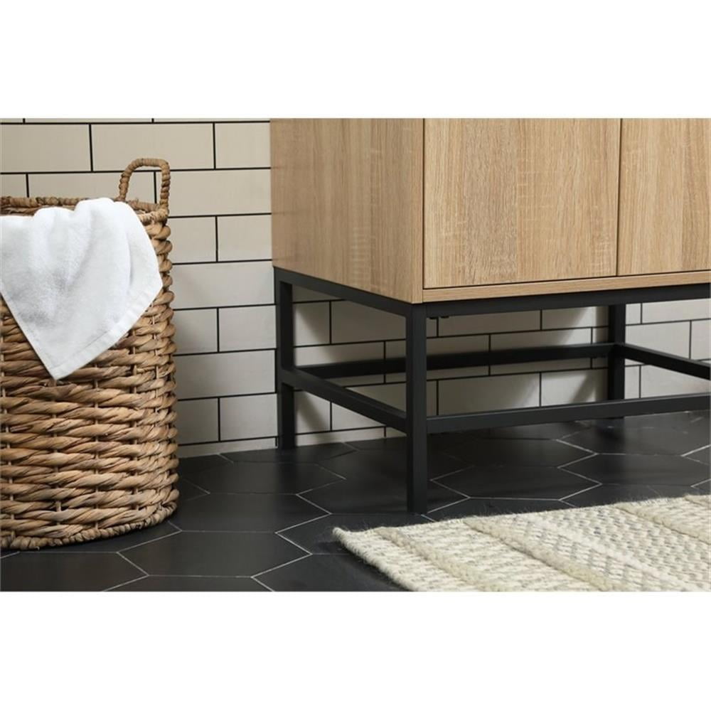 24 inch single bathroom vanity in mango wood