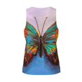 thumbnail image 5 of Easygdp Oil Painting Beautiful Butterfly Men's Tank Top, Sleeveless Muscle T Shirts, Breathable, Quick-Dry, Loose for Gym, Running, Fitness - Large, 5 of 9