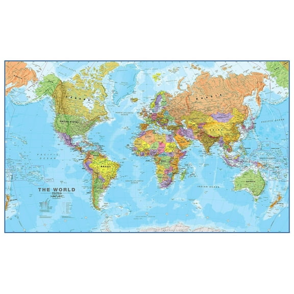 Maps Giant World Map - Mega-Map Of The World Poster
