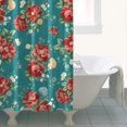 thumbnail image 4 of Pioneer Flower Floral Print Pattern Shower Curtain 36"x72" ,Bathroom Decorative Shower Curtains Set with 12 Hooks,Modern Waterproof Washable Shower Curtain, 4 of 6