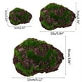 thumbnail image 4 of MANNYA 6-Pack Artificial Moss Rock Decorative Stones Different Sizes for Ideal for Planter Decor Aquarium Fish for Tank Decorat, 4 of 11