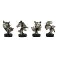 thumbnail image 3 of Ebros Wolf Pup Eagle Eaglet Black Bear Cub Horse Foal Busts Mini Figurines, 3 of 5