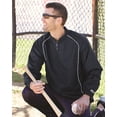 thumbnail image 4 of Rawlings Adult Quarter-Zip Long Sleeve Dobby Jacket With Piping Rp9715, 4 of 5