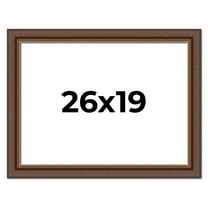 26x19 Copper and Brown Real Wood Picture Frame Width 2 inches | Interior Frame Depth 0.5 inches |