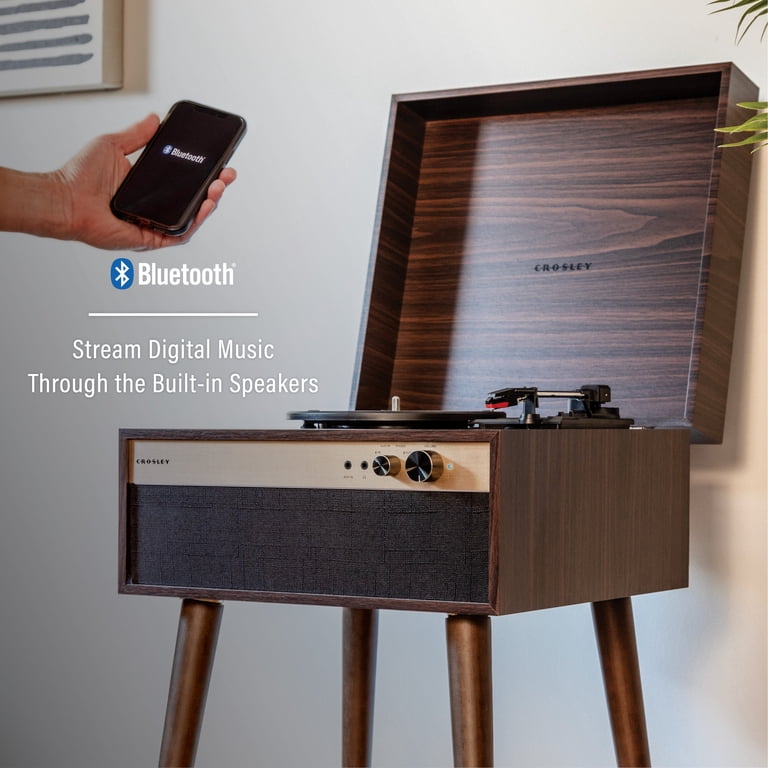 Crosley Jasper Record Player In Walnut - Walmart.com