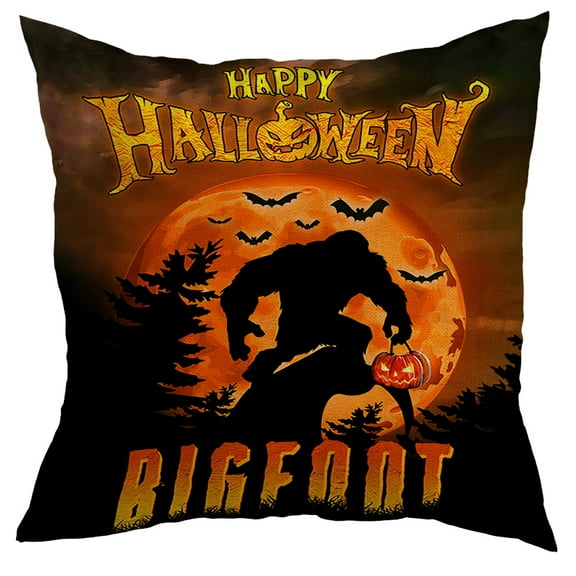 Halloween Pillows, Halloween Decoration Bigfoot Moon Halloween Pillow Insert, 18X18