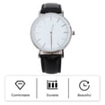 thumbnail image 2 of 1 PC Relojes de PU hombres relojes de pulsera PU Strap Relojes de cuarzo Marido Regalos, 2 of 4