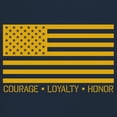 thumbnail image 3 of American Flag Courage Loyalty Honor Muscle Shirt USA Military Proud Army Veteran's Day DD 214 RED Friday Men's, 3 of 7