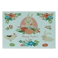 thumbnail image 3 of Easter Cutting Board, Cartoonish Happy Bunny Chicken Rabbit with Flowers and Carrot Pastel Toned Print, Decorative Tempered Glass Cutting and Serving Board, in 3 Sizes, by Ambesonne, 3 of 5