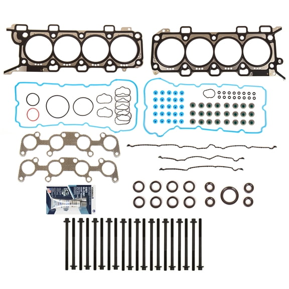 Evergreen HSHB8-20750L Head Gasket Set 12mm Head Bolts Fit Fit 11-14 Ford F-150 Mustang GT 5.0 DOHC VIN F