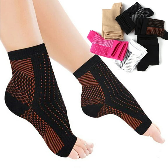 Cheers US 3Pairs Plantar Fasciitis Compression Socks for Women & Men Ankle Socks for Plantar Fasciitis Relief, Arch Support, and Foot/Heel Pain for Everyday Use