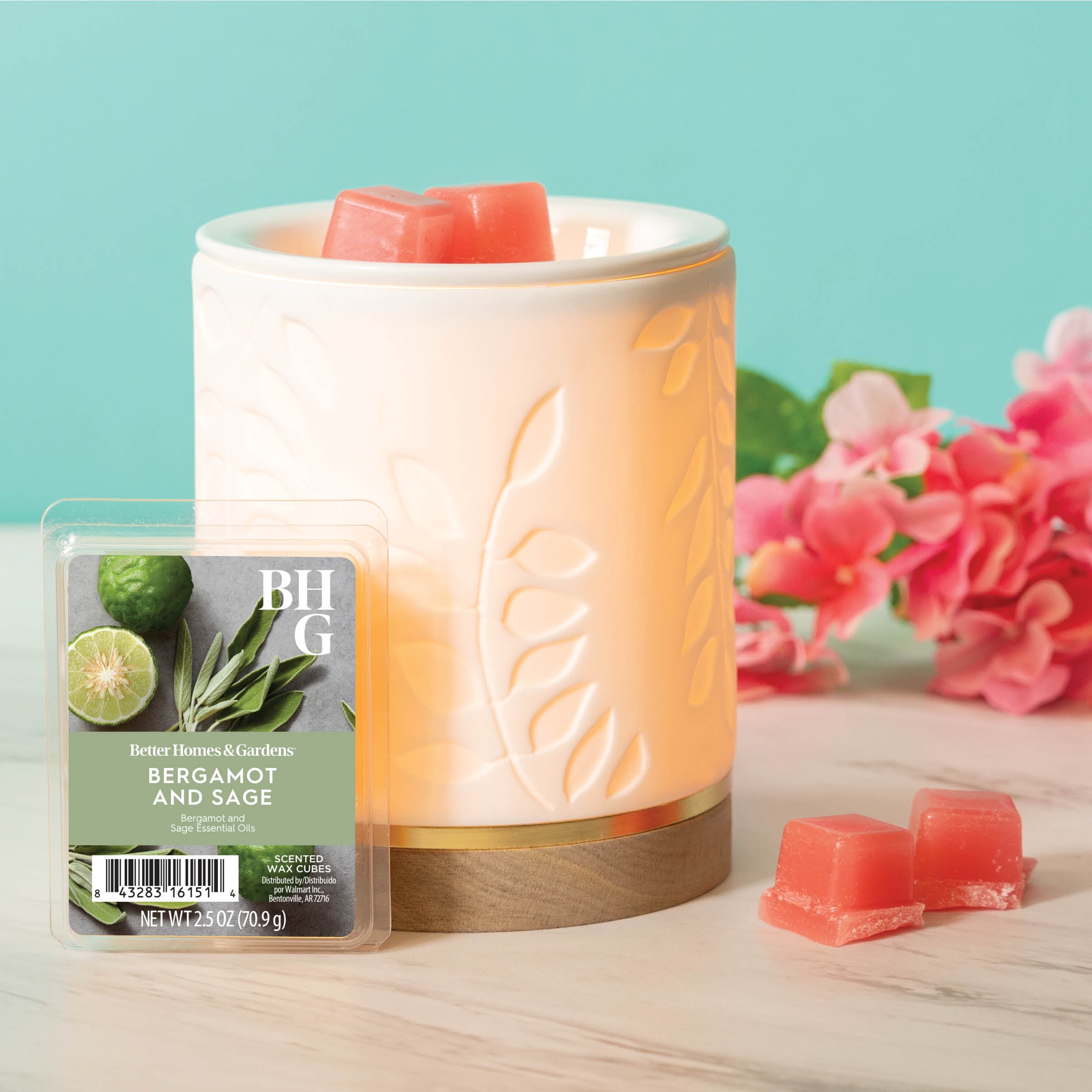 Bergamot & Sage Scented Wax Melts, Better Homes & Gardens, 2.5 oz