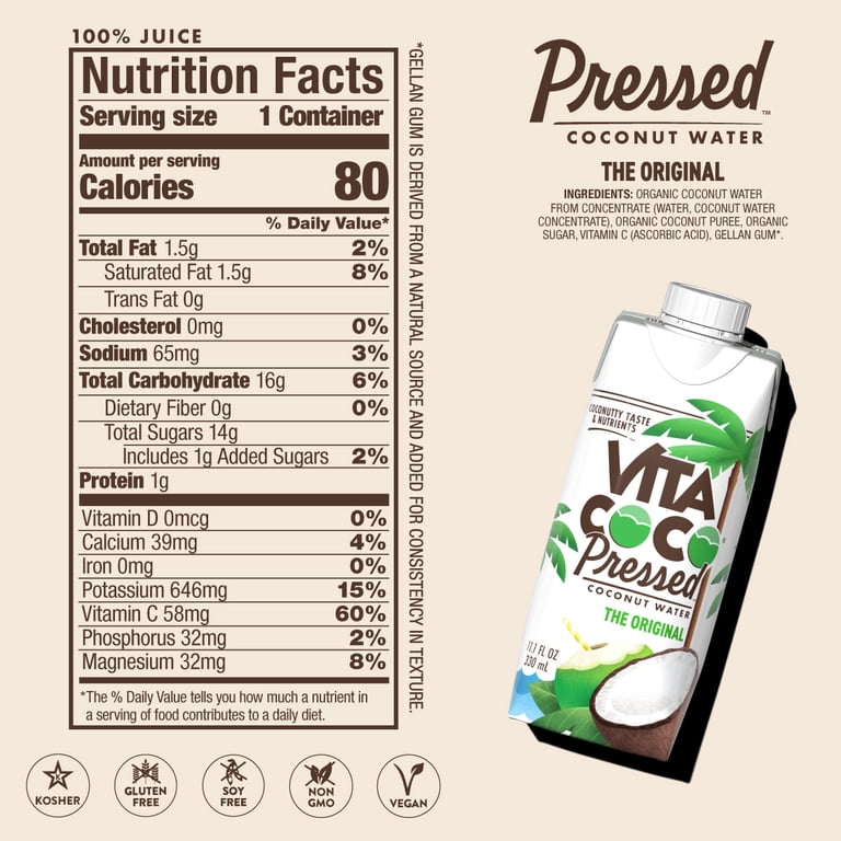 Vita Coco Extra Coconut Water, 11.1 fl oz, 12 Pack photo 8