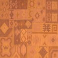 thumbnail image 1 of Ahgly Company Indoor Square Patchwork Orange Transitional Area Rugs, 6' Square, 1 of 1