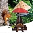 thumbnail image 3 of 1 Set Cob Holder Squirrel Feeder Wooden Squirrel Feeder Creative Shape Stable Structure Smooth Edge Reusable Easy To Refill Corn, 3 of 4