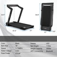 thumbnail image 6 of Topcobe 4.0HP Foldable Electric Treadmill Jogging Machine with Speaker LED, Indoor Fitness Equipment, Modern Sports Equipment-Black, 6 of 11