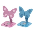 thumbnail image 1 of Soporte para teléfono con forma de mariposa, altura ajustable, giratorio 360 grados, multiángulo y plegable para smartphones y tablets., 1 of 8