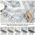 thumbnail image 7 of Hasoo Runner Rug 2x6 Distressed Geometric Floral Indoor Washable Rug for Hallway Bohemian Contemporary Rug, Beige Gray, 7 of 7