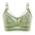 thumbnail image 1 of Cathalem Comfort Padded Underwire Bra Lift Up Add One Cup Buttery Soft Fabric & Lightweight Memory Foam Cups,Green 38/85, 1 of 2