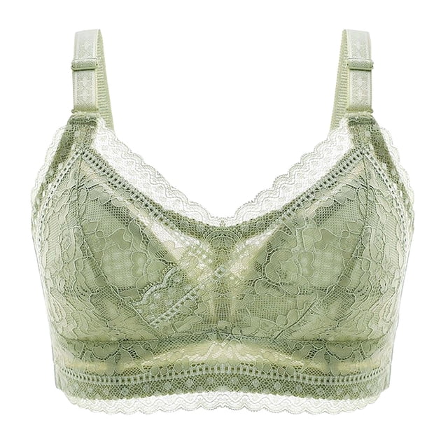 Cathalem Comfort Padded Underwire Bra Lift Up Add One Cup Buttery Soft Fabric & Lightweight Memory Foam Cups,Green 38/85