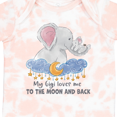 thumbnail image 4 of Inktastic My Gigi Loves Me to the Moon and Back Elephant Family Boys or Girls Baby Bodysuit, 4 of 5