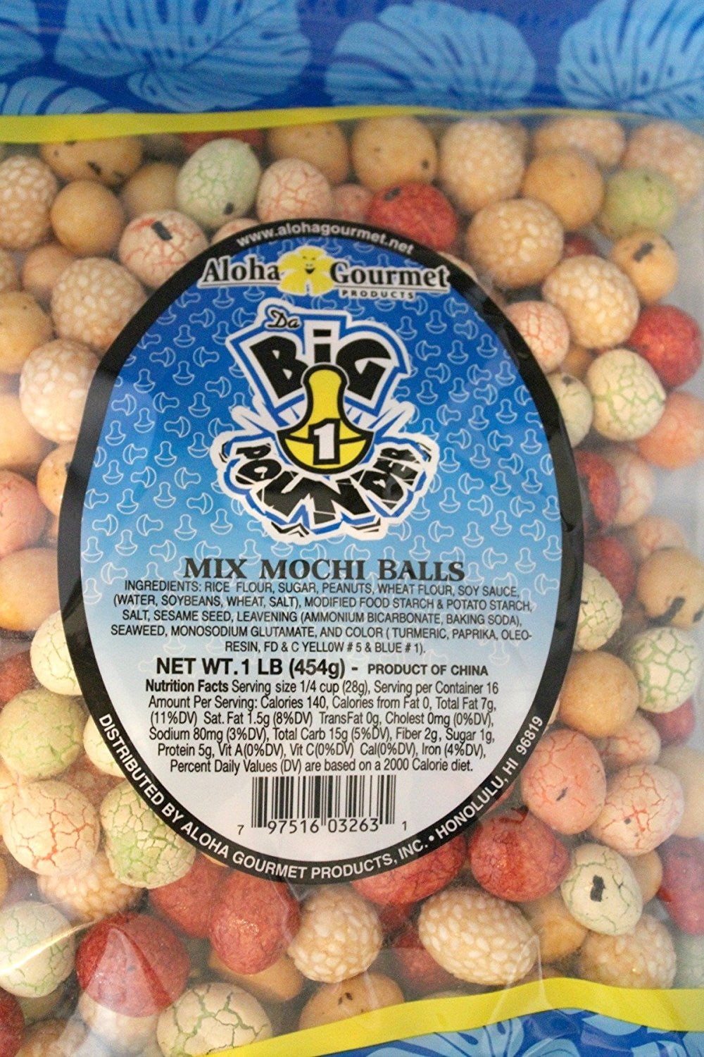 Aloha Gourmet Big Pounder of Mix Mochi Balls, 14 oz.