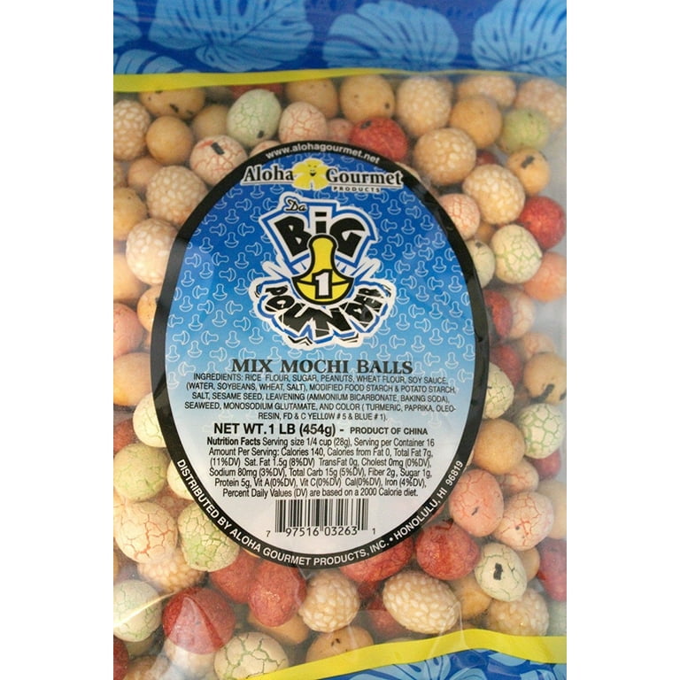 Aloha Gourmet Big Pounder of Mix Mochi Balls, 14 oz. - Walmart.com