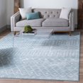 thumbnail image 3 of Unique Loom Moroccan Trellis Tribal Rug 6' x 6' Square Light Blue/Ivory, 3 of 11