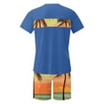 thumbnail image 4 of 50% off Miqool Men's 2 Piece Vacation Beach Outfits Short Sleeve Tropical Print Hawaiian T Shirt and Shorts Set Summer Tracksuits, 4 of 5