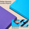 thumbnail image 4 of Polar Aurora Gymnastics Mat 4'x10'x2" Floding Interlocking Gymnastics Mats with Carrying Handles Thick Gym Mat(Blue), 4 of 8