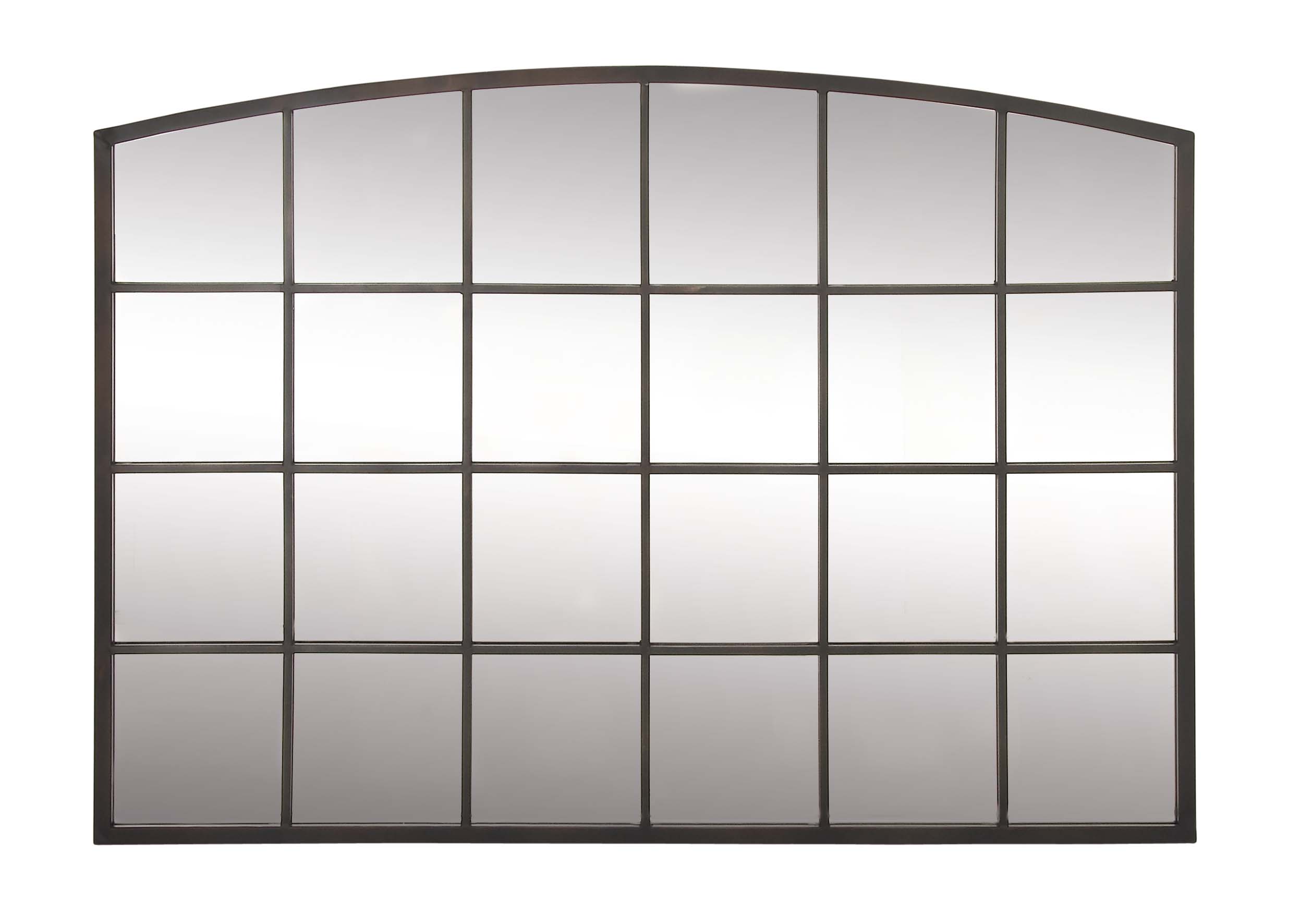 Decmode Contemporary 34 X 48 Inch Iron and Aspen Wood Paneled Wall