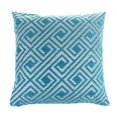 thumbnail image 2 of Funda de Almohada de Tiro Universal Zulema Chenilla 18x18 Pulgadas Cuadrícula azul, 2 of 6