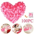 100PC Artificial Rose Petals Silk Petals Bright Silk Fabric Real Bridal